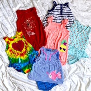 SIX 12Mo One Pieces for Summer Fun!
